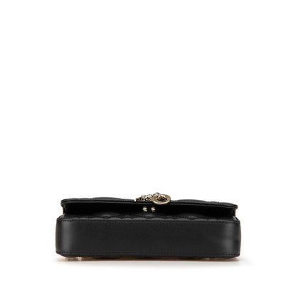 Christian Dior Black Leather Shoulder Bag Style 6