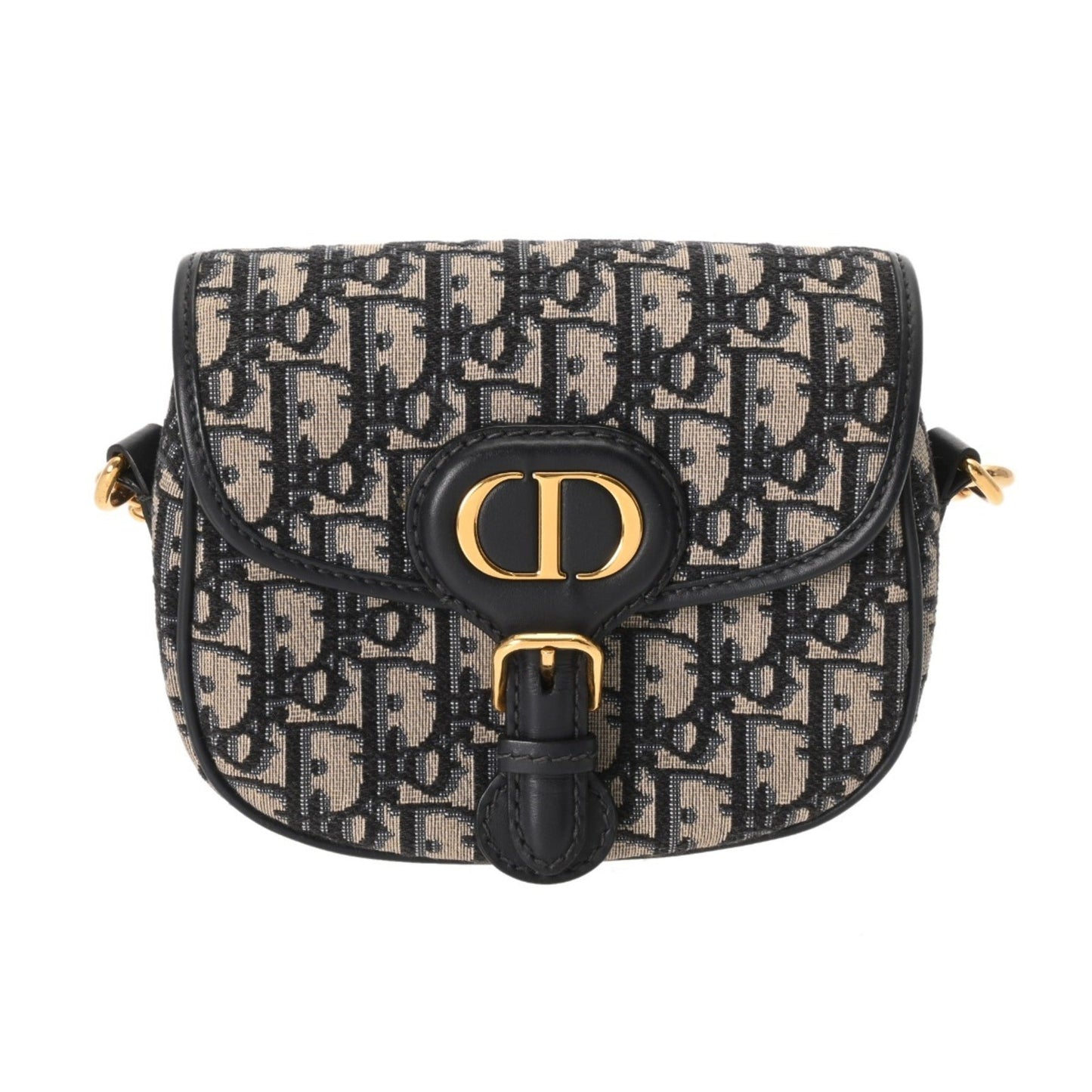 Christian Dior Navy Jacquard Shoulder Bag Jacquard