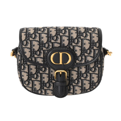 Christian Dior Navy Jacquard Shoulder Bag Jacquard
