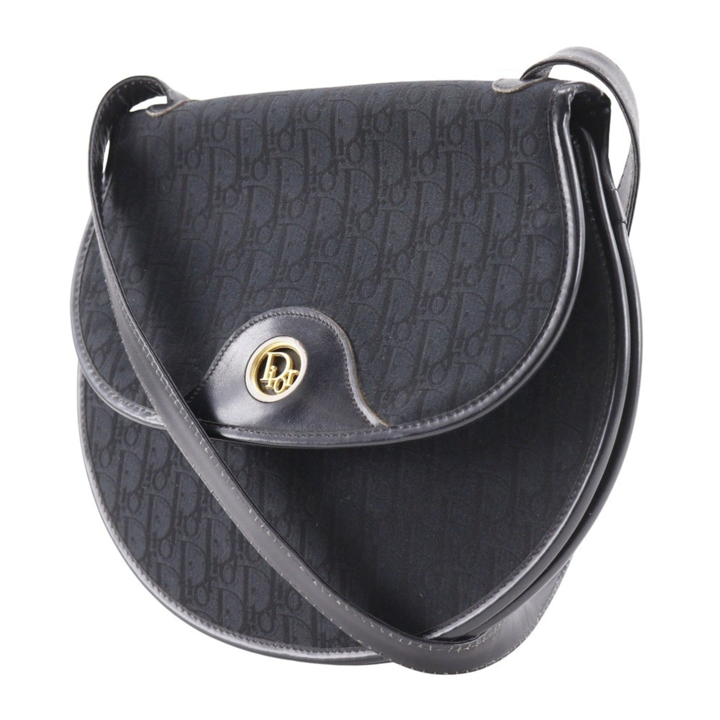 Christian Dior Black Canvas Shoulder Bag Style 5