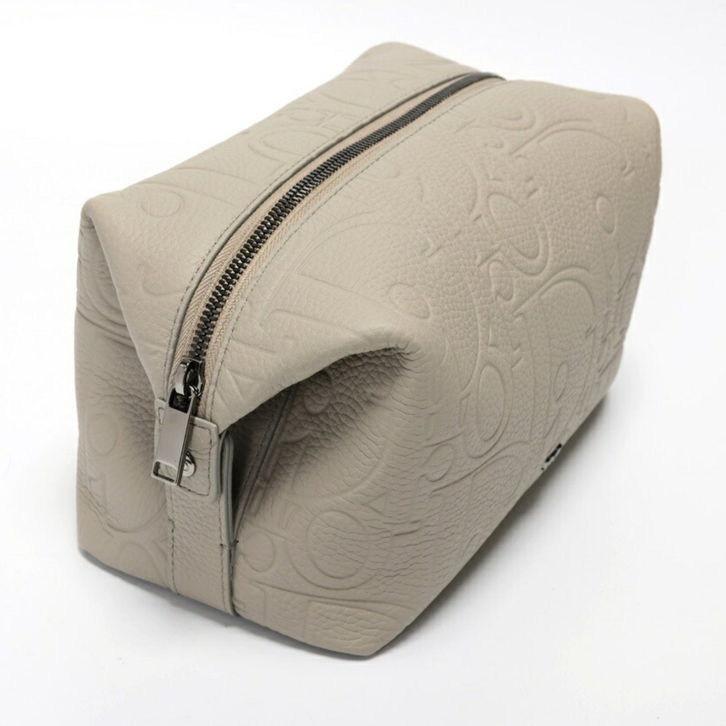 Christian Dior Gray Leather Pouch