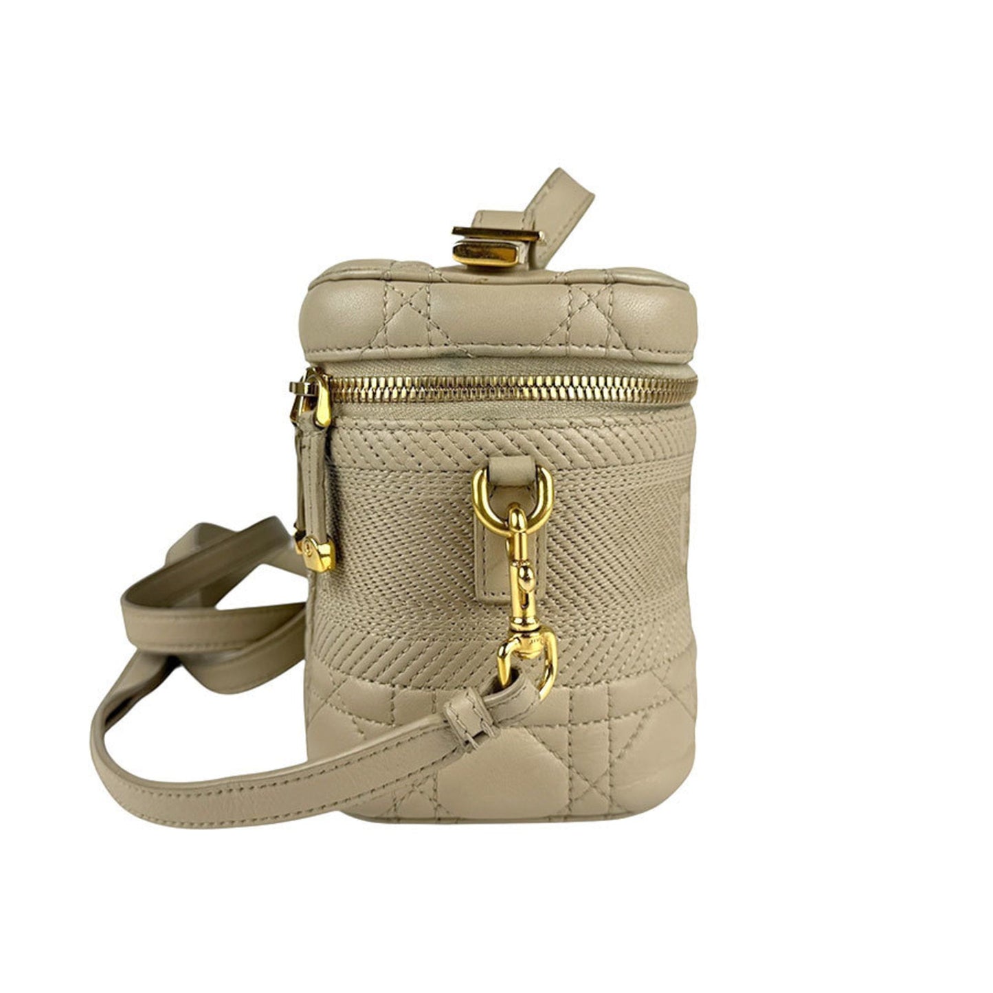 Christian Dior Beige Leather Handbag Shoulder Bag Leather