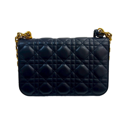 Christian Dior Blue Leather Shoulder Bag Style 8