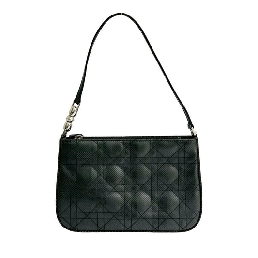 Christian Dior Black Leather Shoulder Bag Style 9