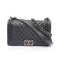 Chanel Boy Lambskin Black Shoulder Bag