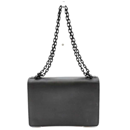 Christian Dior Black Leather Shoulder Bag Style 12