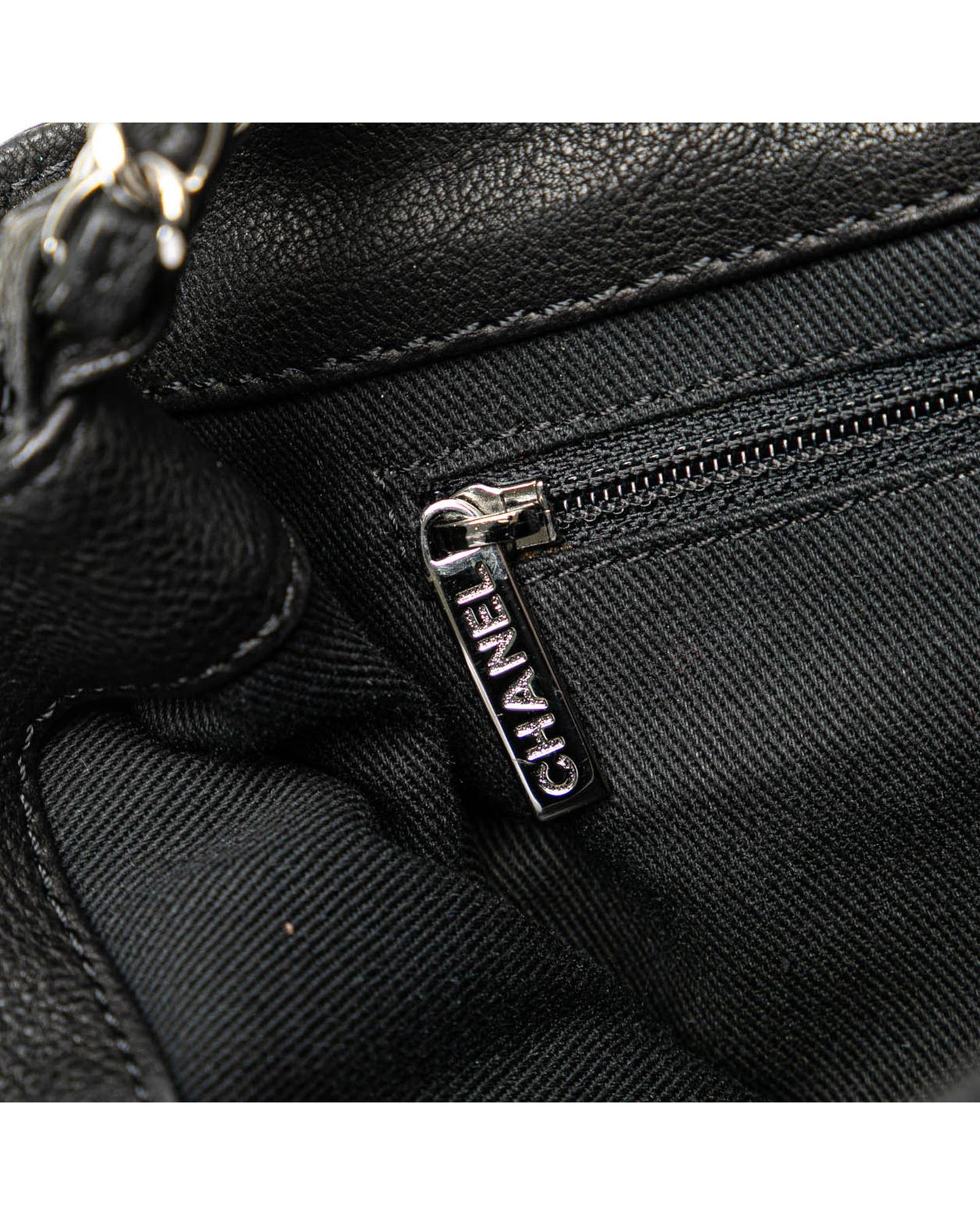 Large Calfskin Diamond Stitch Crossbody Bag with Chain Strap