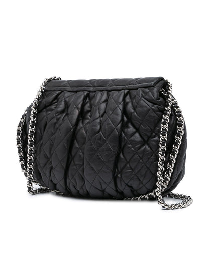 Lambskin Quilted Chain Flap Crossbody Bag