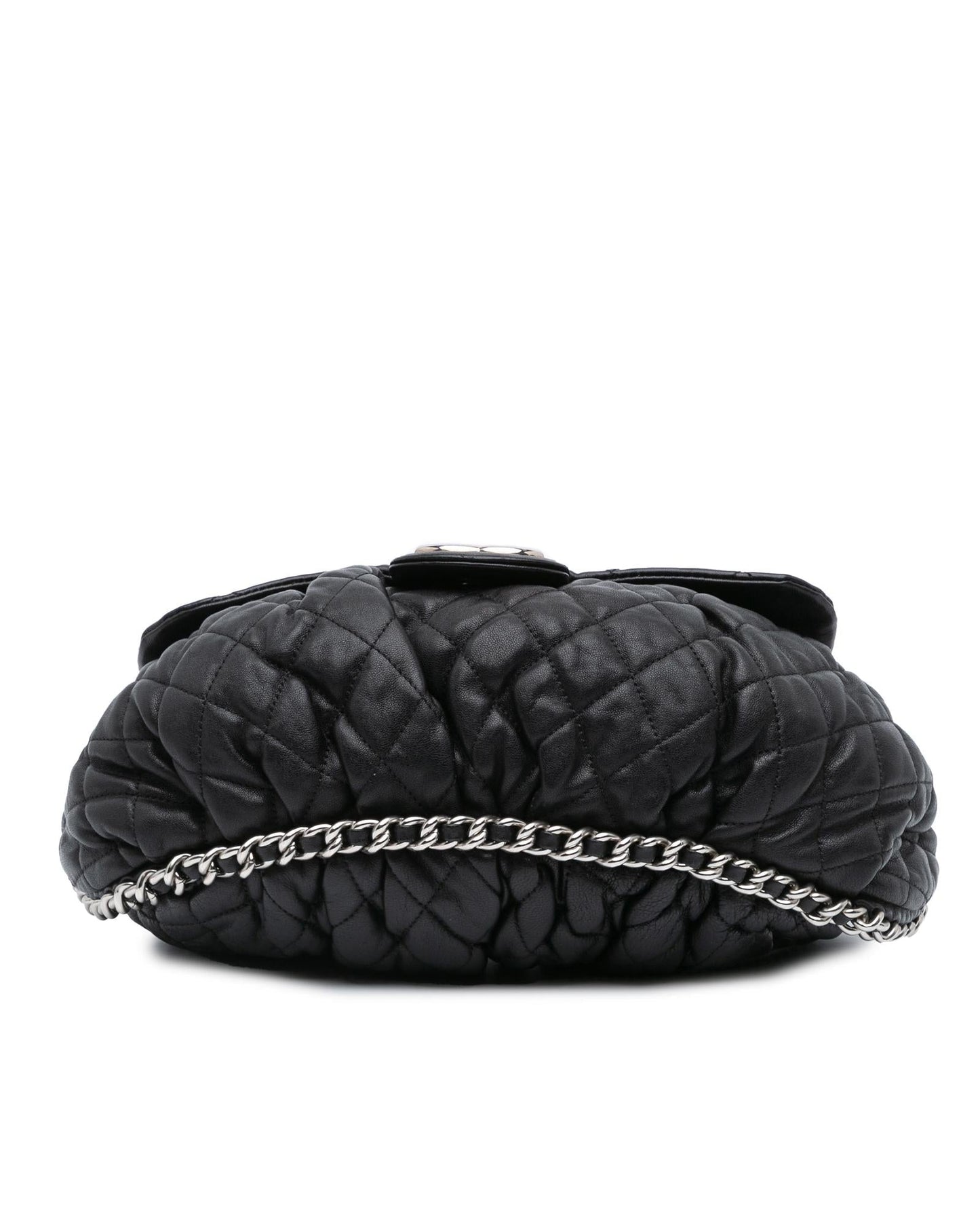 Lambskin Quilted Chain Flap Crossbody Bag
