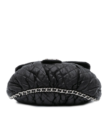 Lambskin Quilted Chain Flap Crossbody Bag