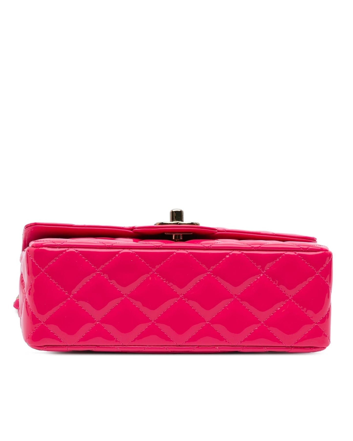 Mini Rectangular Classic Patent Leather Crossbody Bag