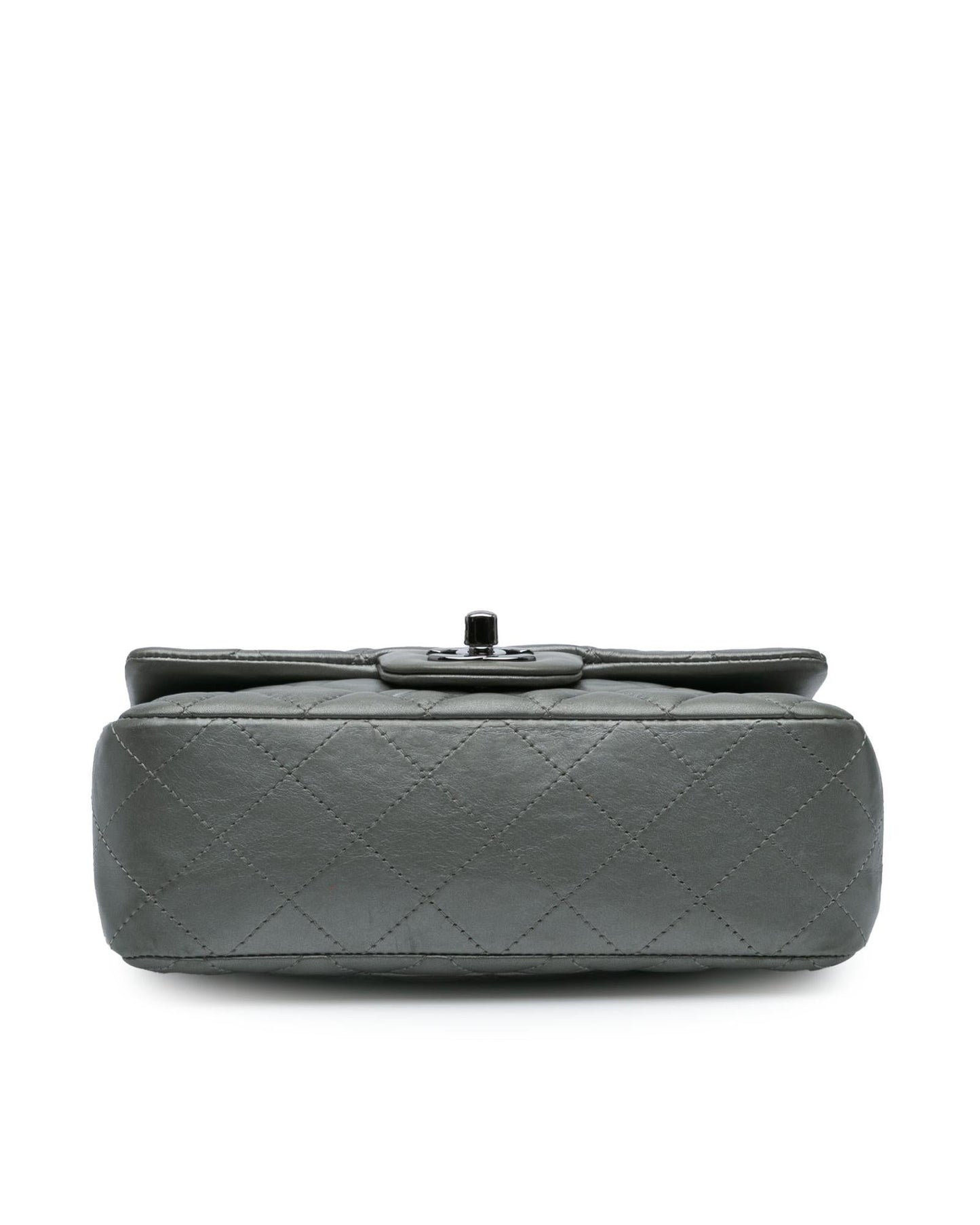 Mini Rectangular Classic Lambskin Single Flap Crossbody Bag
