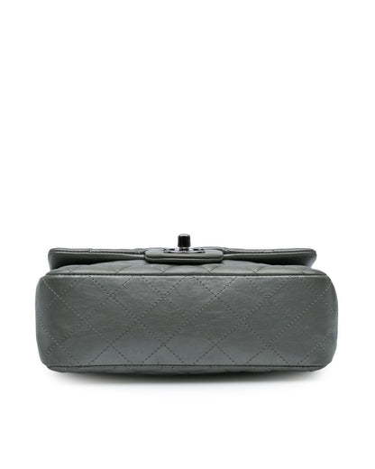 Mini Rectangular Classic Lambskin Single Flap Crossbody Bag