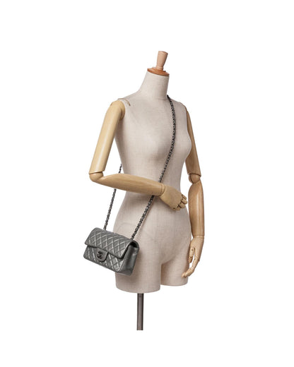 Mini Rectangular Classic Lambskin Single Flap Crossbody Bag