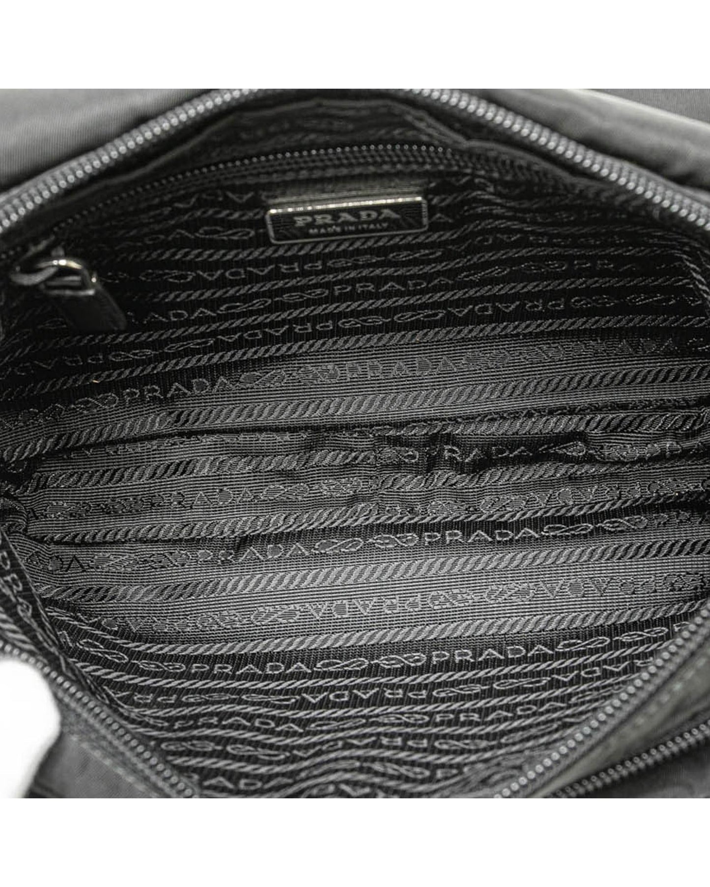 Tessuto Buckle Detail Nylon Crossbody Messenger Bag