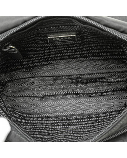 Tessuto Buckle Detail Nylon Crossbody Messenger Bag