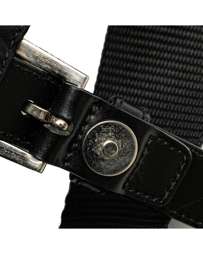 Tessuto Buckle Detail Nylon Crossbody Messenger Bag