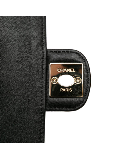 Mini Lambskin Heart Crossbody Bag with Quilted Leather and Chain Strap