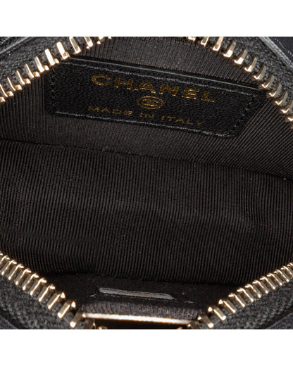 Quilted Lambskin Leather Crossbody Bag with Chain Strap