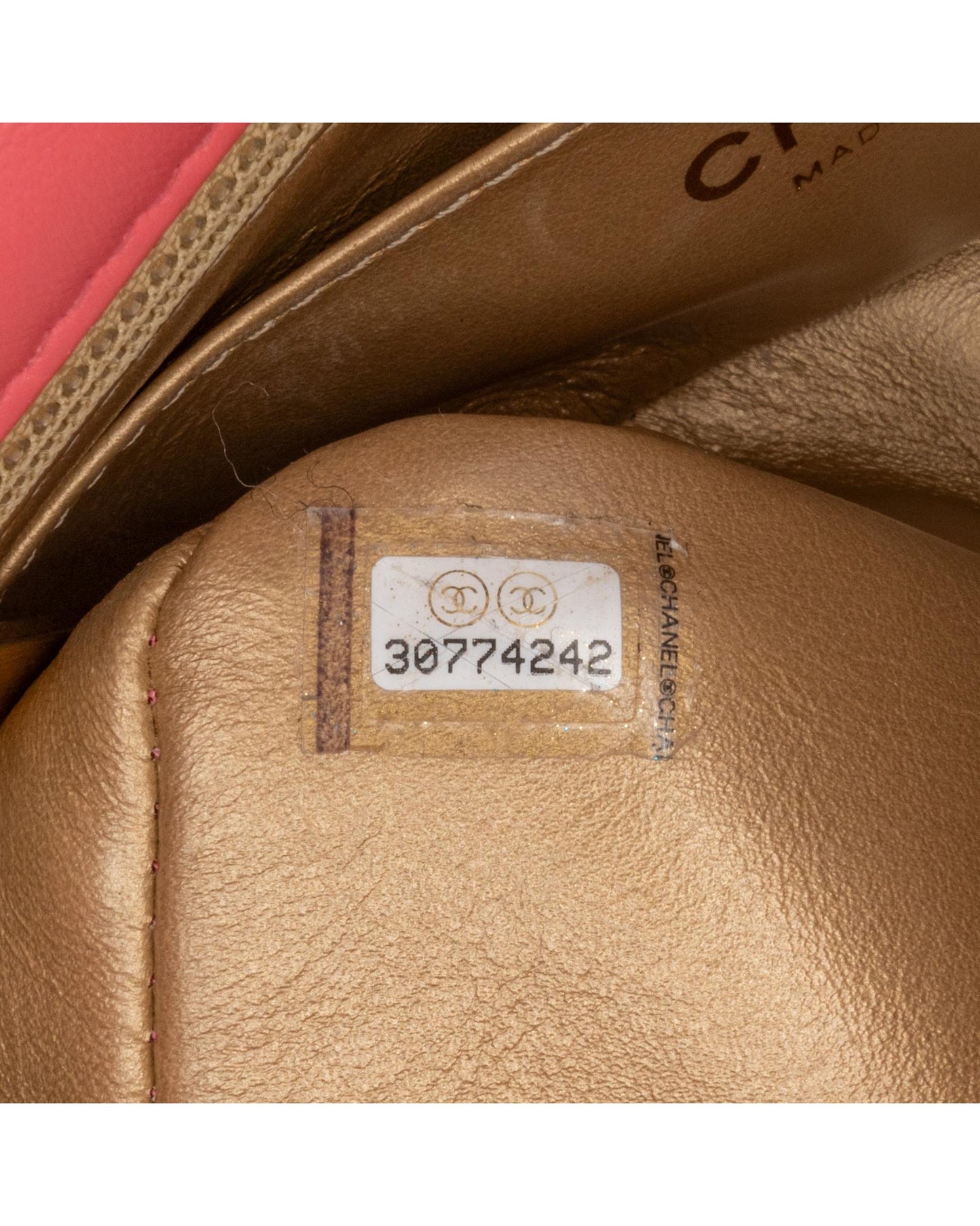 Mini Rectangular Lambskin Pearl Crush Crossbody Flap Bag