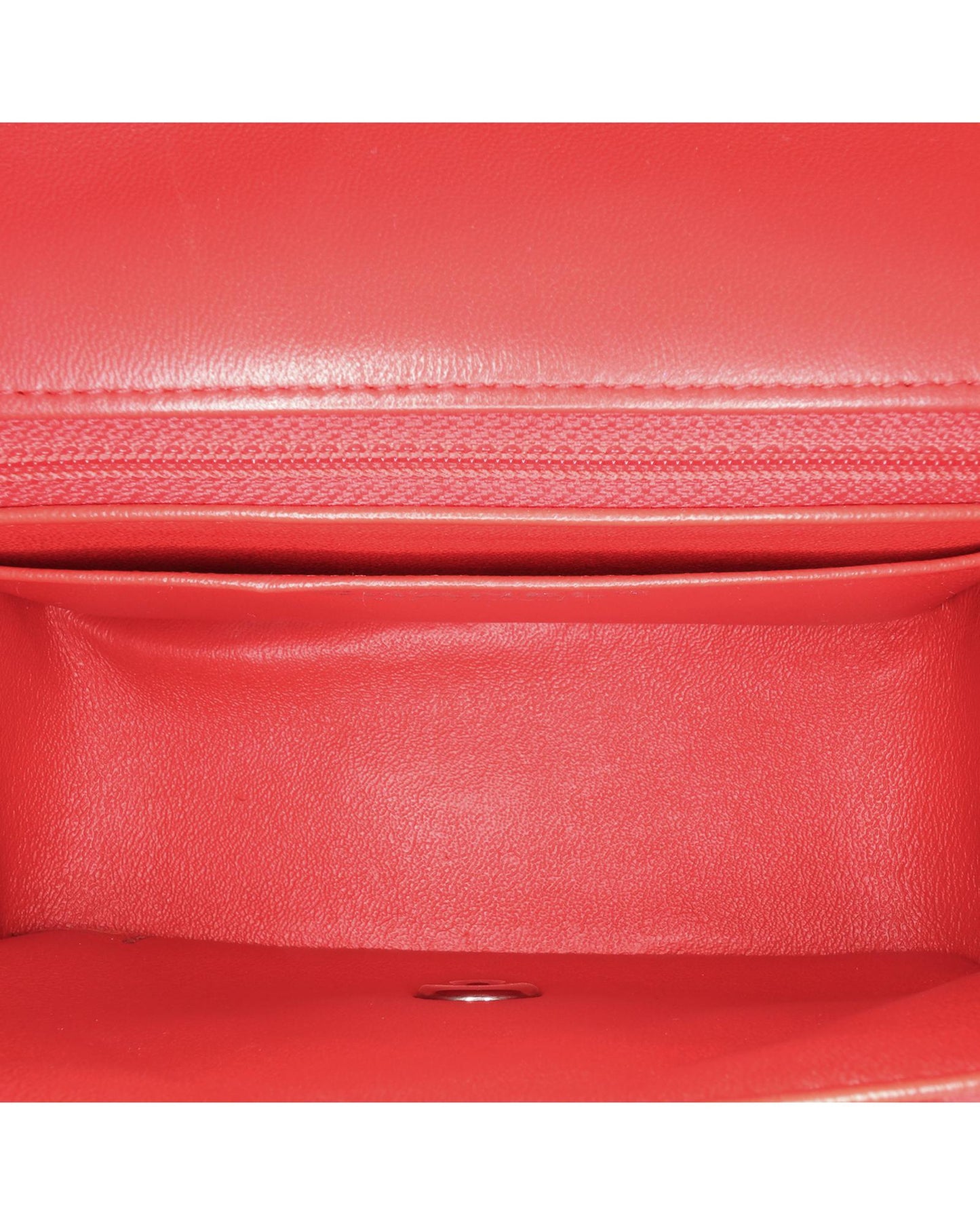 Mini Square Classic Lambskin Flap Crossbody Bag with Chain Strap