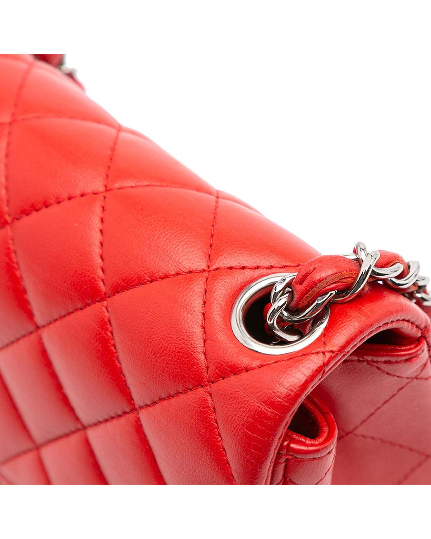 Mini Square Classic Lambskin Flap Crossbody Bag with Chain Strap