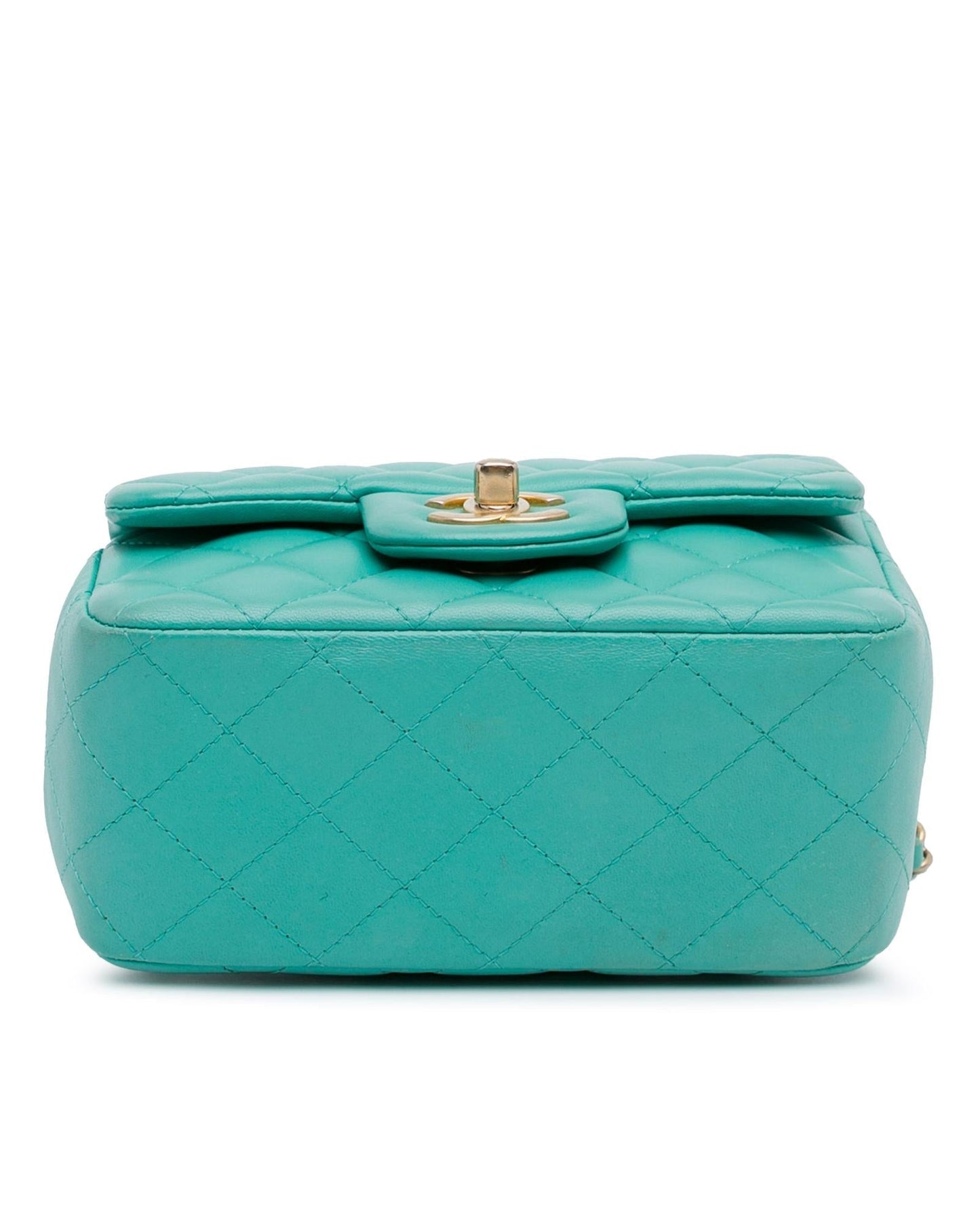 Mini Square Classic Lambskin Single Flap Crossbody Bag