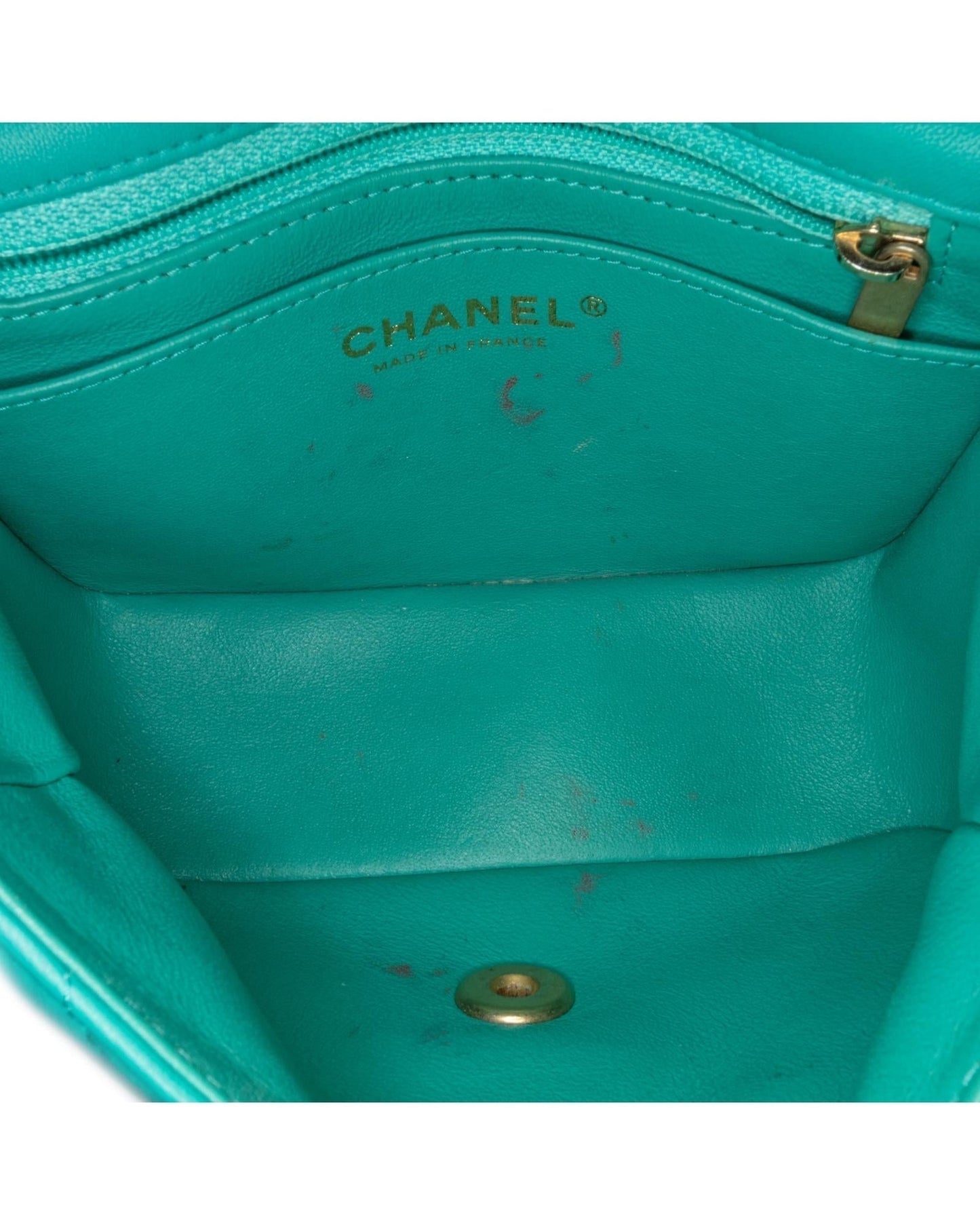 Mini Square Classic Lambskin Single Flap Crossbody Bag