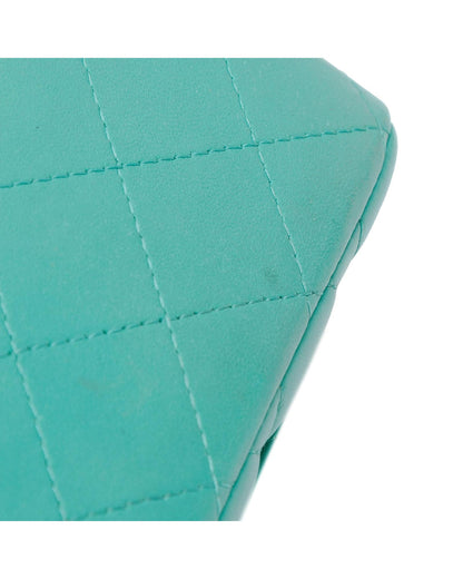 Mini Square Classic Lambskin Single Flap Crossbody Bag