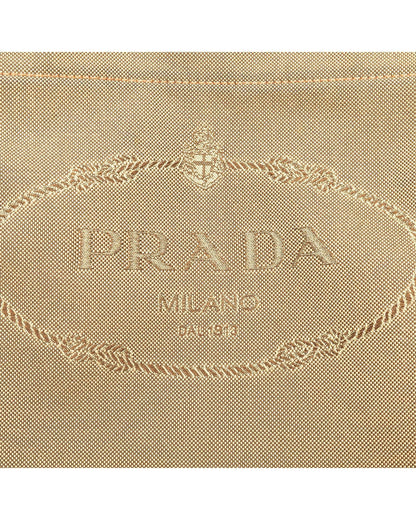 Canvas Canapa Logo Crossbody Bag with Leather Trim and Adjustable Strap