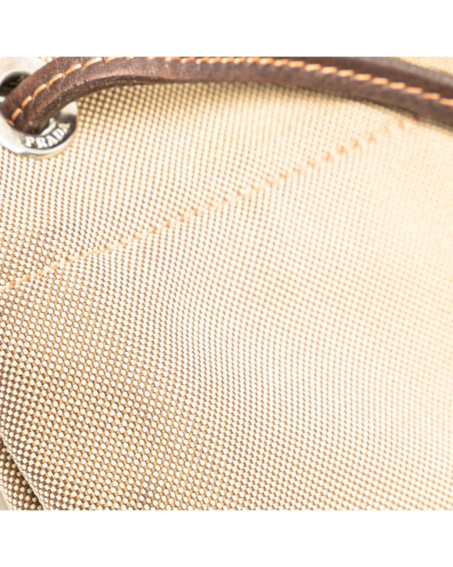 Canvas Canapa Logo Crossbody Bag with Leather Trim and Adjustable Strap