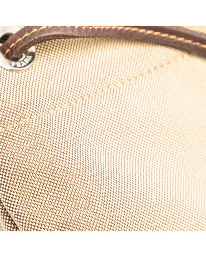 Canvas Canapa Logo Crossbody Bag with Leather Trim and Adjustable Strap
