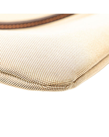 Canvas Canapa Logo Crossbody Bag with Leather Trim and Adjustable Strap