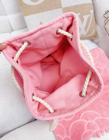 Chanel 24M Pink Beach Bag Towel Set
