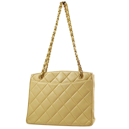 Chanel Lambskin Beige Chain Tote