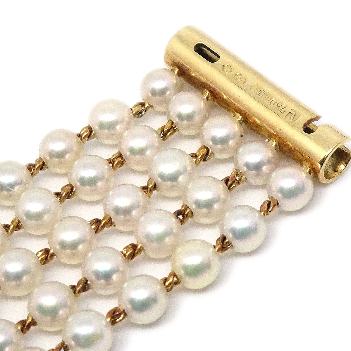 CHANEL 1989 Mademoiselle Watch Pearl 18KYG #L G03836i