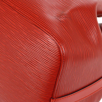 LOUIS VUITTON 2000 PETIT NOE DRAWSTRING SHOULDER BAG RED EPI M44107