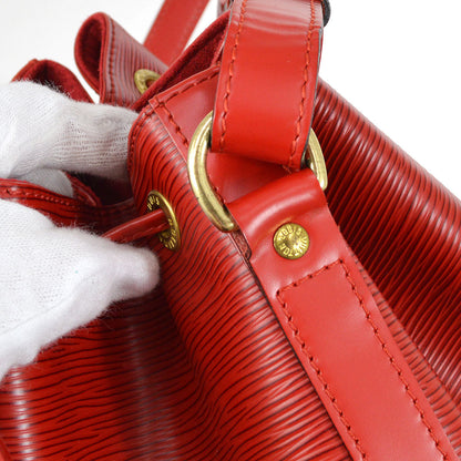 LOUIS VUITTON 2000 PETIT NOE DRAWSTRING SHOULDER BAG RED EPI M44107
