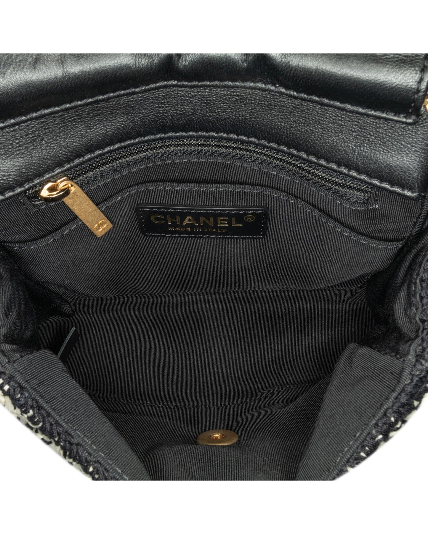 Raffia Braided Flap Crossbody Bag with Leather Woven Chain Strap