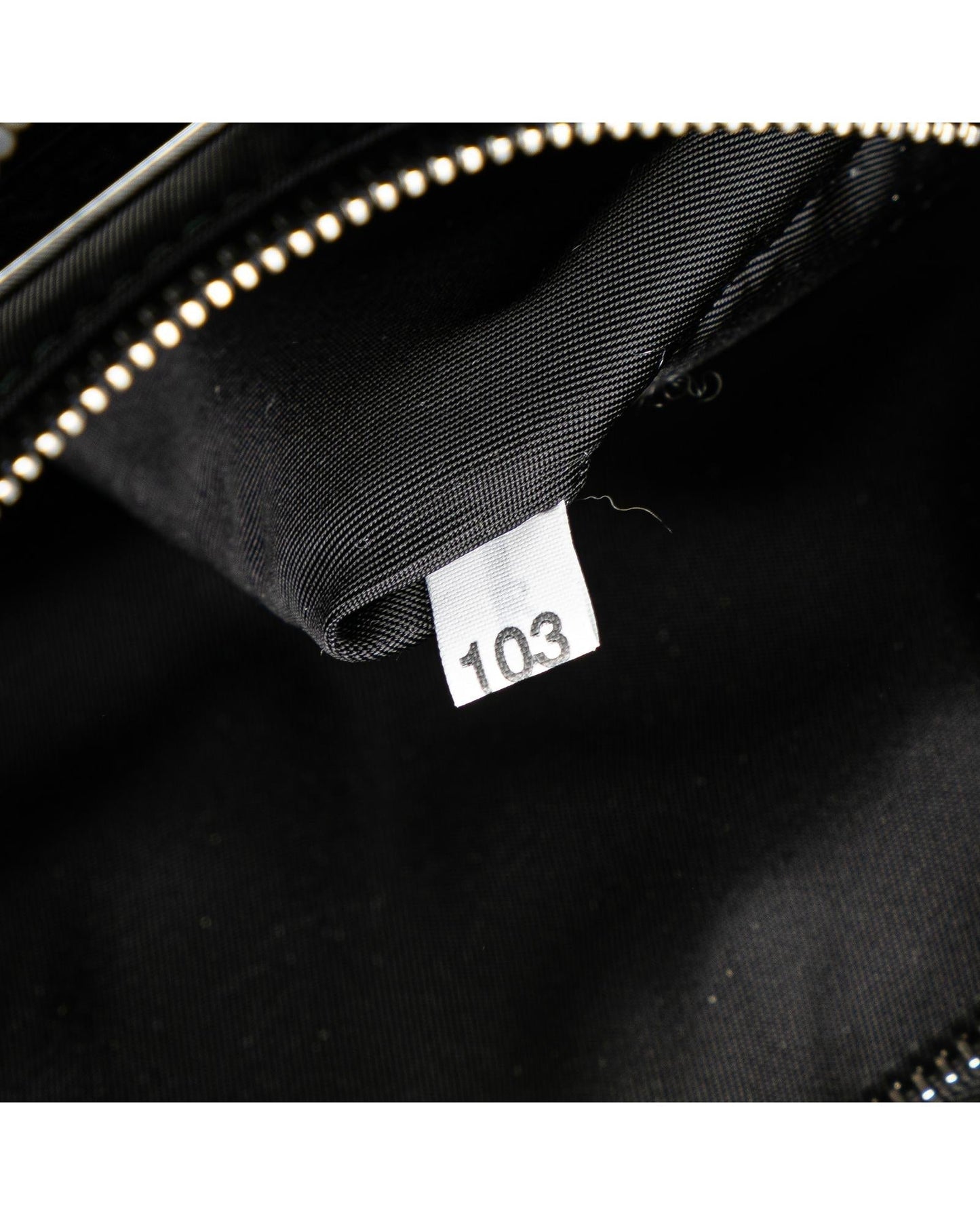 Crystal Embellished Nylon Chain Crossbody Bag