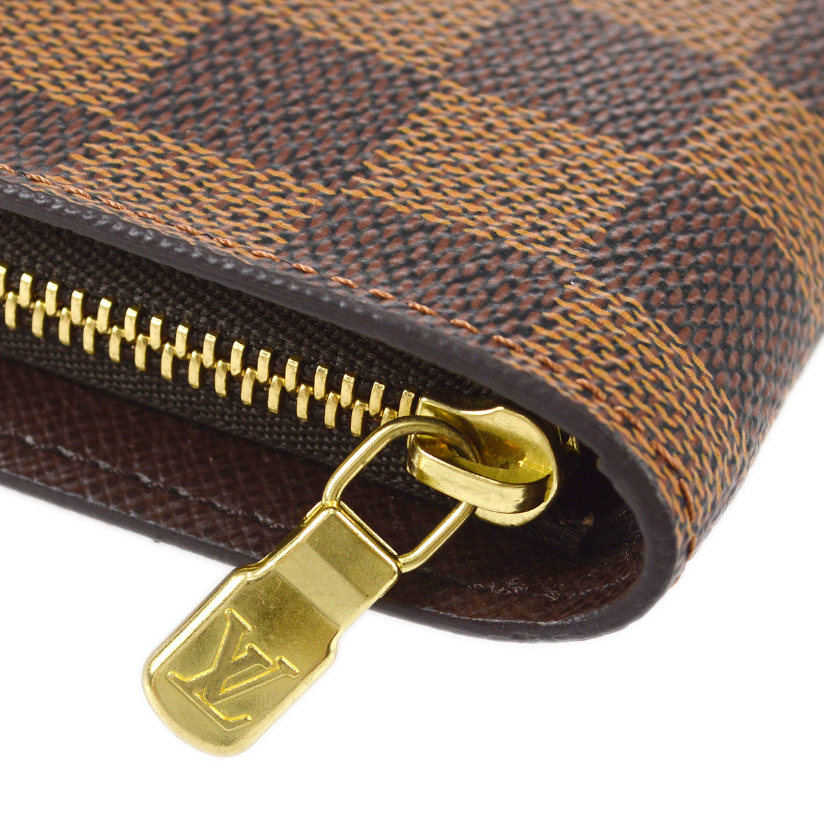 Louis Vuitton 2005 Porte Monnaie Zip Wallet Damier N61728