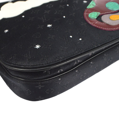 Louis Vuitton 2002 Black Satin Conte De Fees Musette M92273