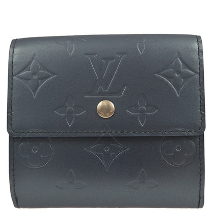 Louis Vuitton 2002 Blue Porte Monnaie Cartes Credit Wallet M65115