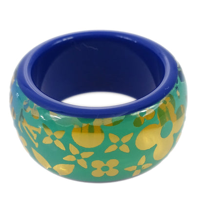 Louis Vuitton 2011 Blue Burg Tropical Cocktail Ring #56 M66297