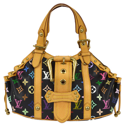 Louis Vuitton 2004 Black Monogram Multicolor Theda PM M92346