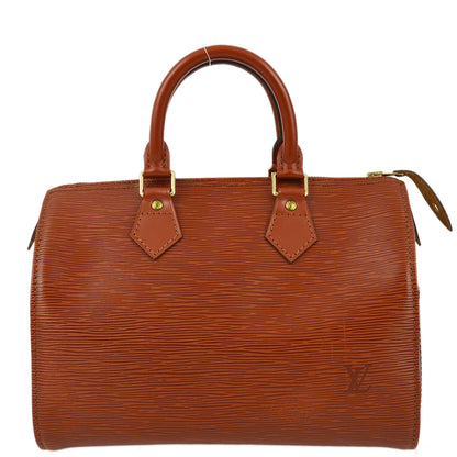 Louis Vuitton 1994 Brown Epi Speedy 25 Handbag M43013