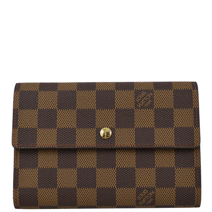 Louis Vuitton 2002 Damier Porte Tresor Etuy Papier Wallet Purse N61202