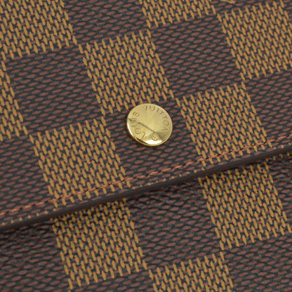 Louis Vuitton 2002 Damier Porte Tresor Etuy Papier Wallet Purse N61202