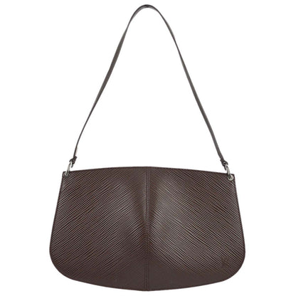 Louis Vuitton 2002 Brown Epi Pochette Demi-lune Handbag M5262D