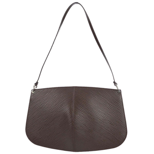 Louis Vuitton 2002 Brown Epi Pochette Demi-lune Handbag M5262D